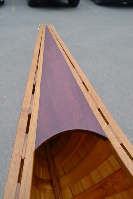Custom Minto 15’7” Cedar-Canvas Canoe (Cream) at Kenver USA