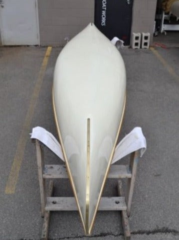 Custom Minto 15’7” Cedar-Canvas Canoe (Cream) at Kenver USA